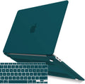 IBENZER New 2021 MacBook Air 13 Centimeter Case M1 A2337 A2179 A1932 Plastic Hard Shell Case with Keyboard Cover for Apple Mac Air 13 Retina Display with Touch ID (2018-2021), Quezhal Green, MMA-T13QUGN+1