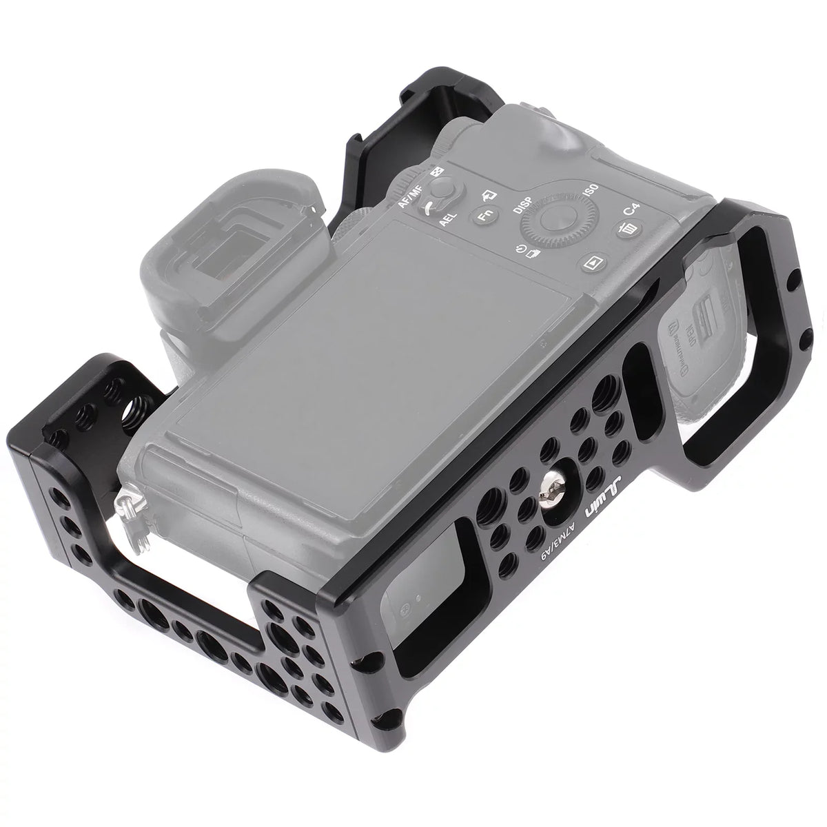 Cage Aluminum Alloy Video Cage Replacement for Sony A7M3 A7R3 A9 Mirrorless with Cold Shoe Mount 14 Centimeter & 38 Centimeter Screw Holes
