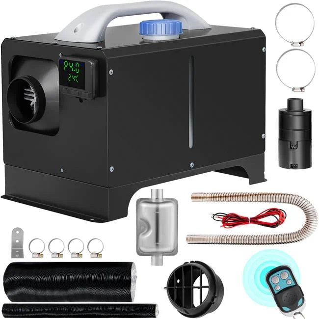 VEVOR Diesel Air Heater 8KW, All in One 12V Truck Heater, Parking Heater with Charcoal LCD, Remote Control, Fast Heating Diesel Heater for RV Truck, Boat, Bus, Car Trailer, Motorhomes