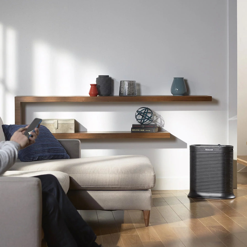 Honeywell Bluetooth HEPA Air Purifier for Large Rooms (310 sq ft), Charcoal HPA250B