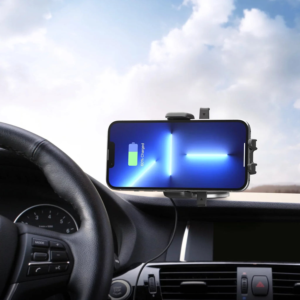 iOttie Easy One Touch Wireless Mini Dashboard & Windshield Mount, Onyx Plastic