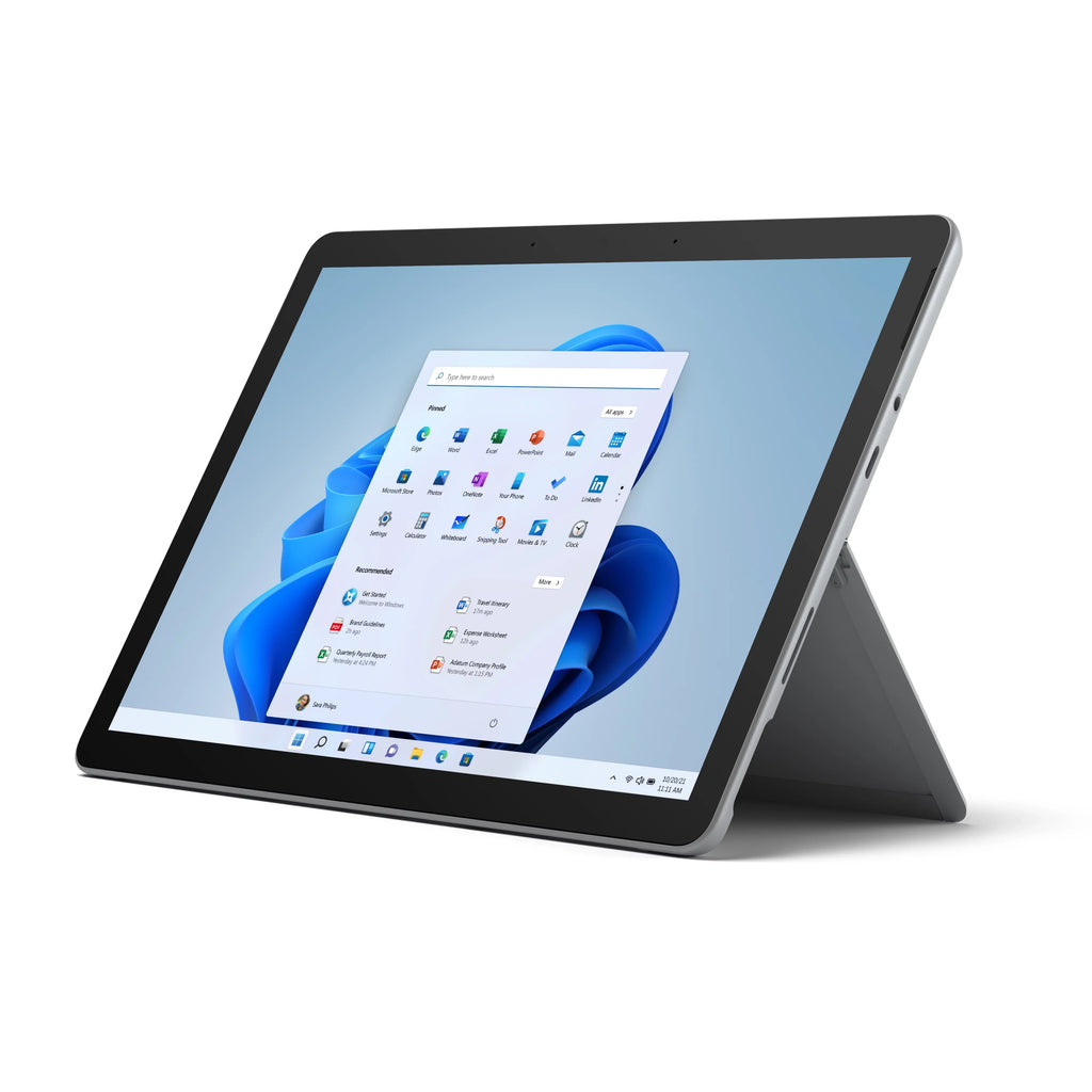 Microsoft Surface Go 3 10.5" Pixel Sense Flow Display, 10 Point Multi- touch, Intel®Pentium® Gold 6500Y, 8GB RAM, 128GB SSD, Platinum, Windows 11, 8VA-00001