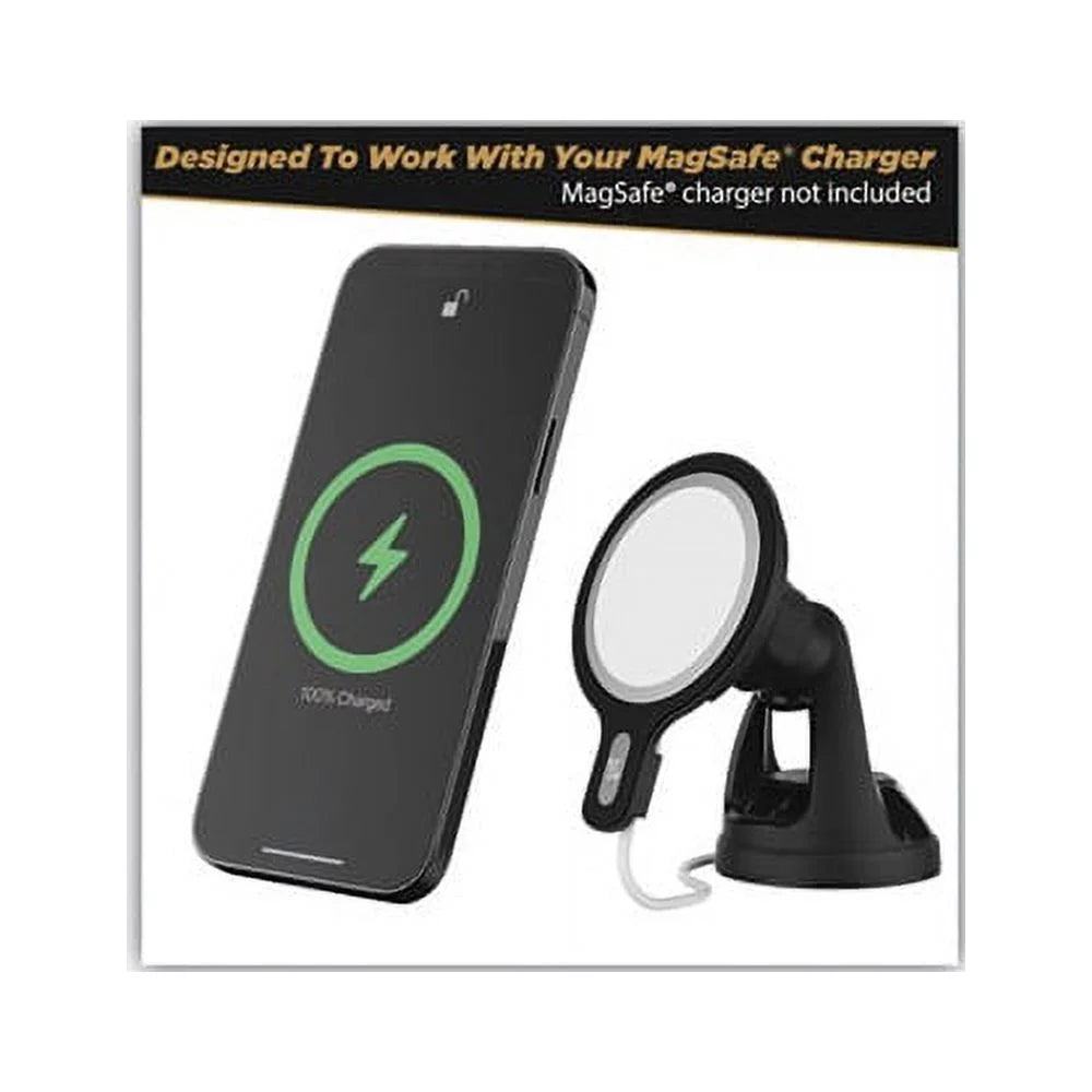 MagicMount MSC Window/Dash Car Phone Holder Mount Kit for iPhone 12, Dark