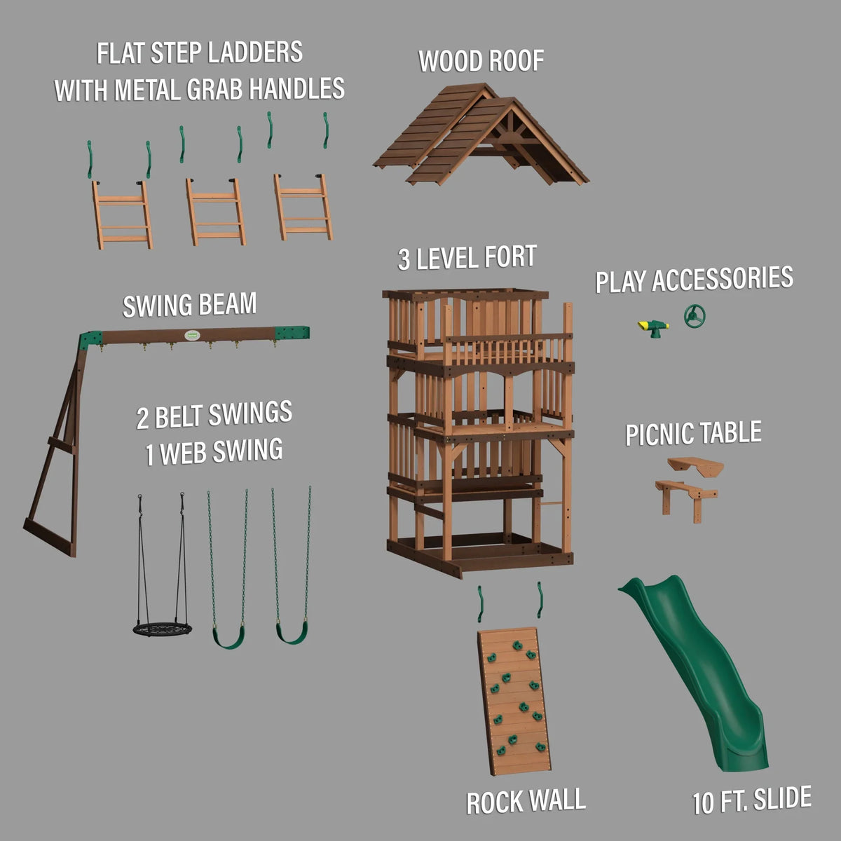 Backyard Discovery Highlander Swing Set