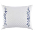 Laura Ashley Collection Perfect Decorative Throw Pillow, Premium Designer Quality, Decorative Pillow for Bedroom Living Room and Home D cor, 1 Count (Pack of 1), Charlotte Blue/White Throw Pillow (16" x 20") Charlotte Blue/White