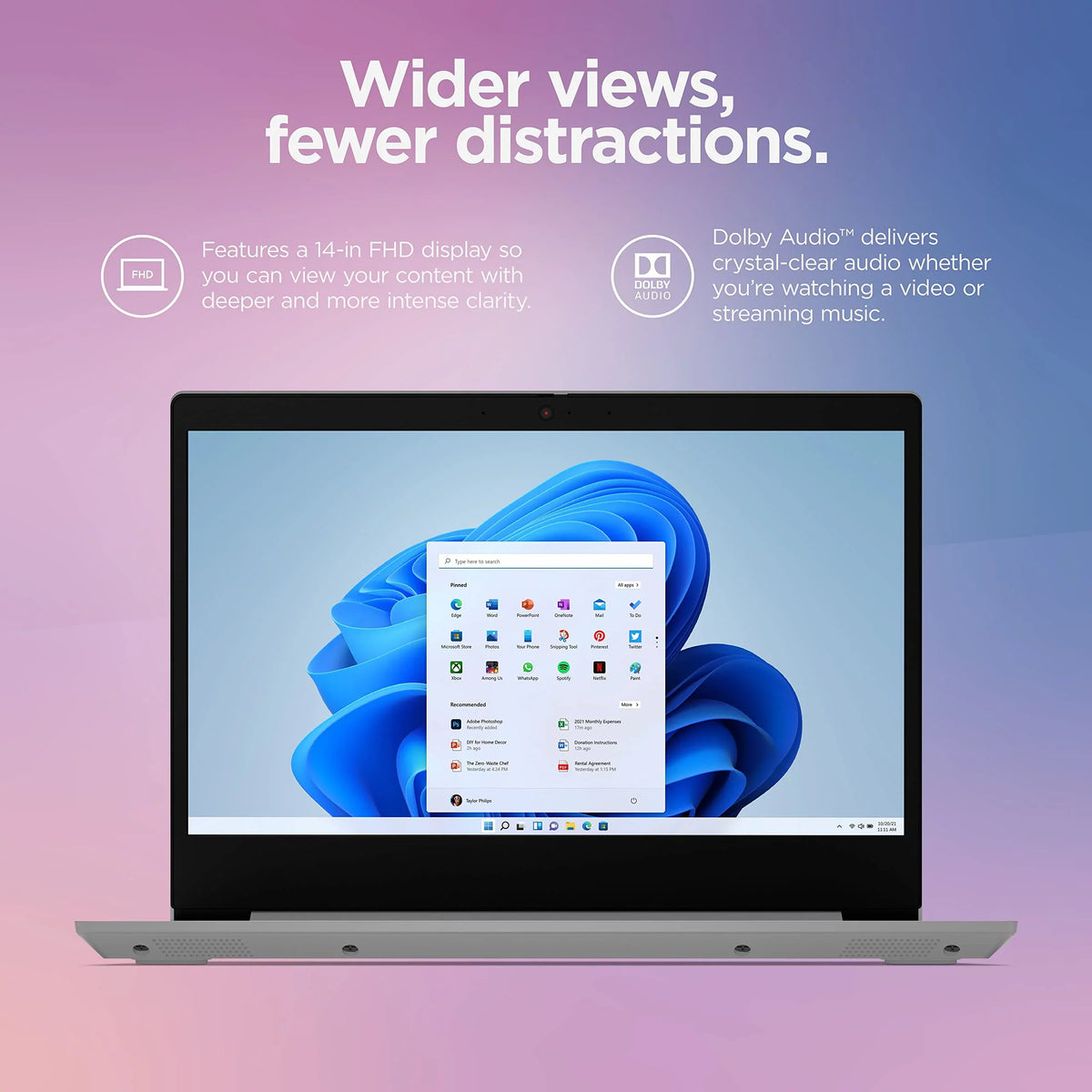 Lenovo 2022 Newest Ideapad 1i Laptop, 14 Inch HD Display, Intel Quad-Core Processor, 4GB RAM, 256GB Storage, Wi-Fi 6, Bluetooth, Cloud Grey, Windows 11 Home in S Mode