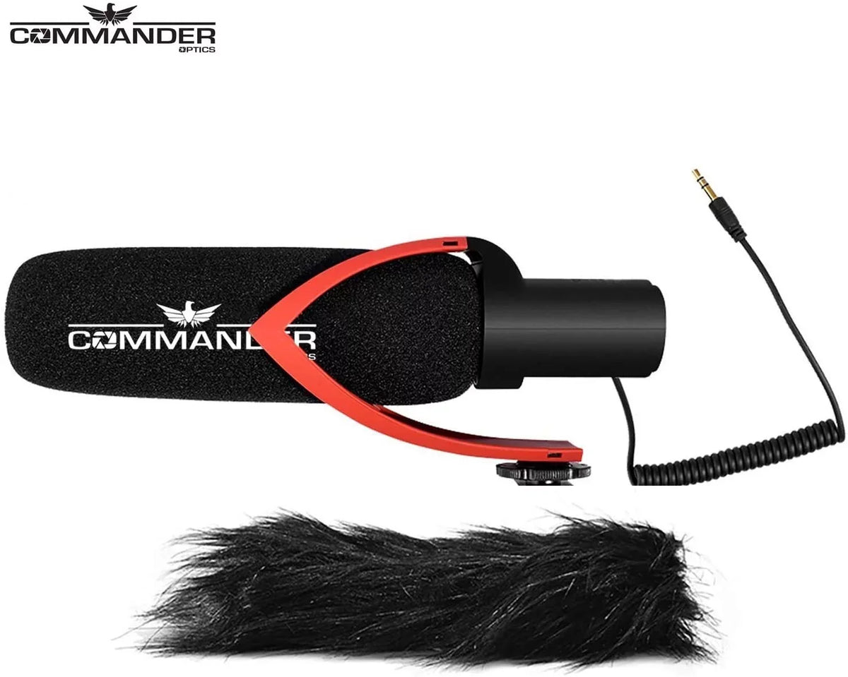 Commander Optics V30 Professional Directional Condenser Shotgun Video Microphone for Sony a Cybershot Cameras Including DSC-RX10, DSC-RX10 II, DSC-RX10 III, SDSC-RX10 IV, DSC-RX1R II & More.