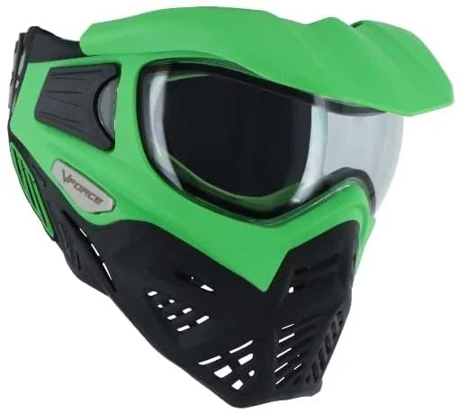 V-Force Grill 2.0 Mask Paintball Goggle w Clear Thermal Lens - Venom Green Midnight