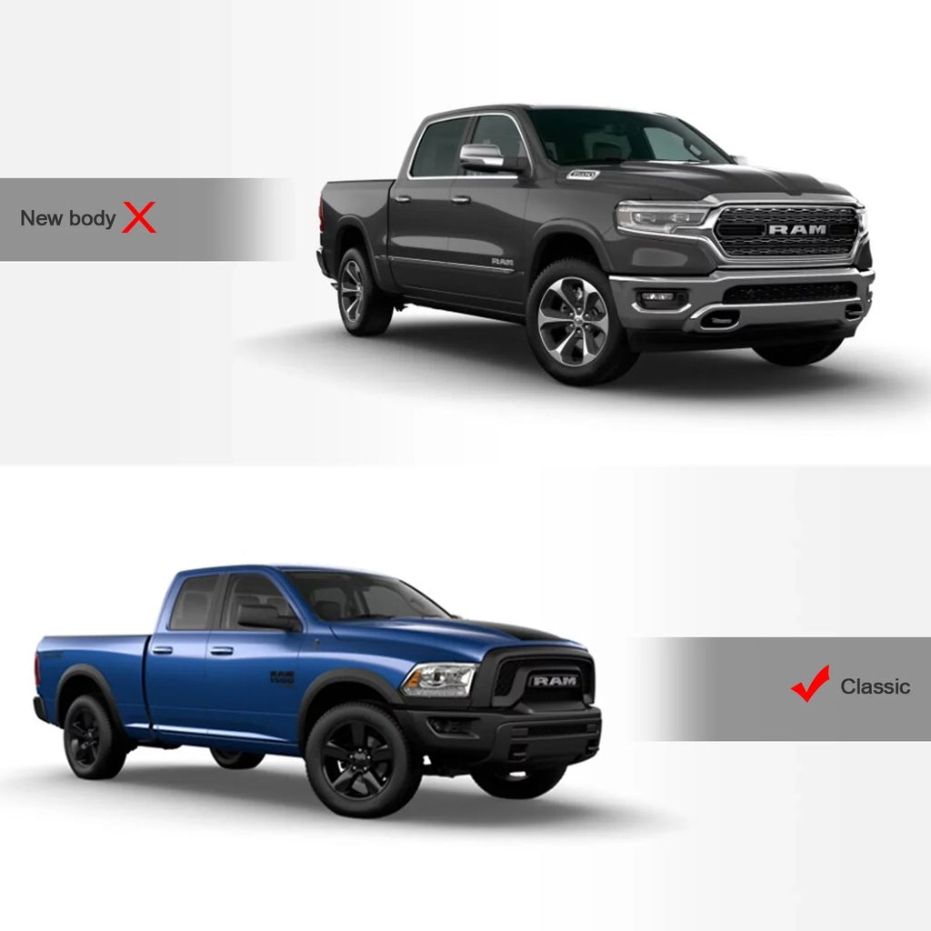 Stehlen 733469490432 Soft Tri-Fold Tonneau Cover with Truck Bed LED Lights For Ram 1500 2009-2018 / Classic 2019-2022 5.7 Feet ( 68.4" ) Short Bed