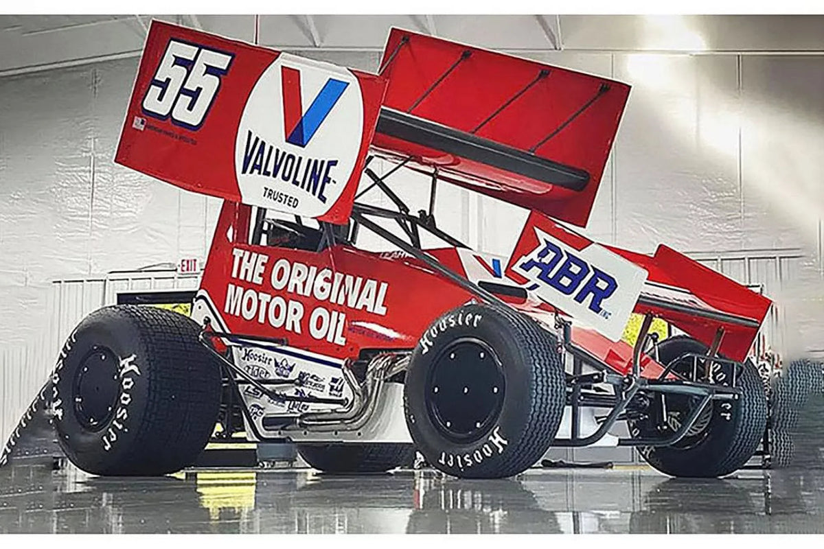 2021 Winged Sprint Car, #55 C.J. Leary "Valvoline" - Acme A1809515 - 1/18 scale Diecast Car