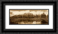 Easely Peak, Boulder Mountains, Idaho - Sepia 2x Matted 24x14 Dark Ornate Framed Art Print by Fitzharris, Tim