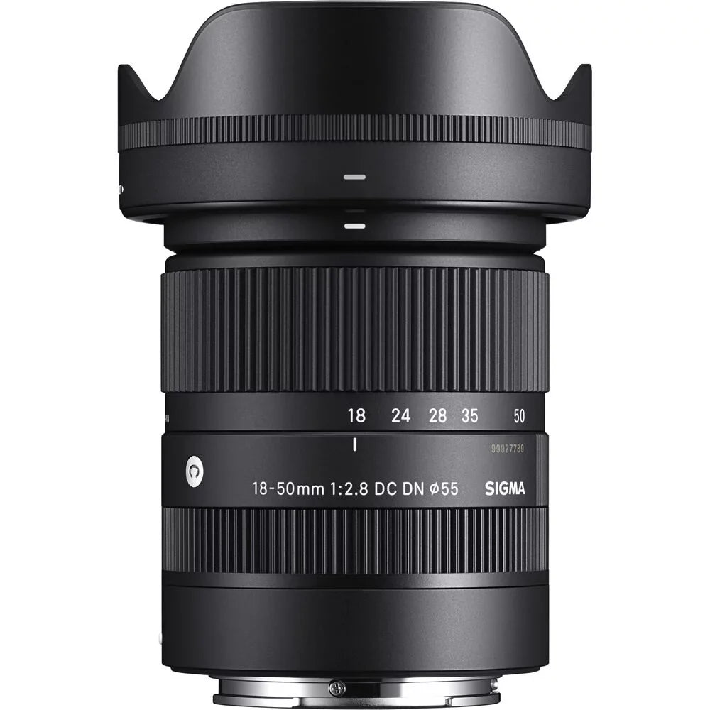 Sigma 18-50mm f/2.8 DC DN Contemporary Lens for Sony E - Video Kit + Flash - 64GB Accessory Bundle