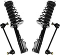 Detroit Axle - Rear Struts Sway Bars for 1997-2001 Toyota Camry 2.2L, 1999-2003 Solara Complete 2 Struts w/Coil Springs 2 Rear Sway Bar Links 1998 2000 Replacement Ready Struts Assembly