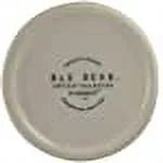 Rae Dunn Ceramic HONEY Pot Ivory with Midnight LL Letters Yellow Bee on Lid and Wooden Dipper Kitchen