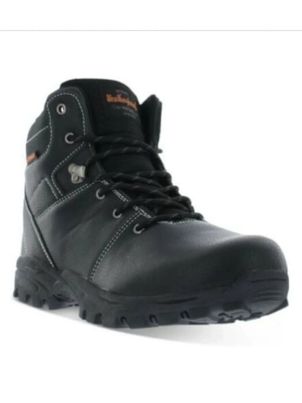 WEATHERPROOF VINTAGE Mens Onyx Mixed Media Padded Water Resistant Jeremiah Round Toe Lace-Up Hiking Boots 13 M
