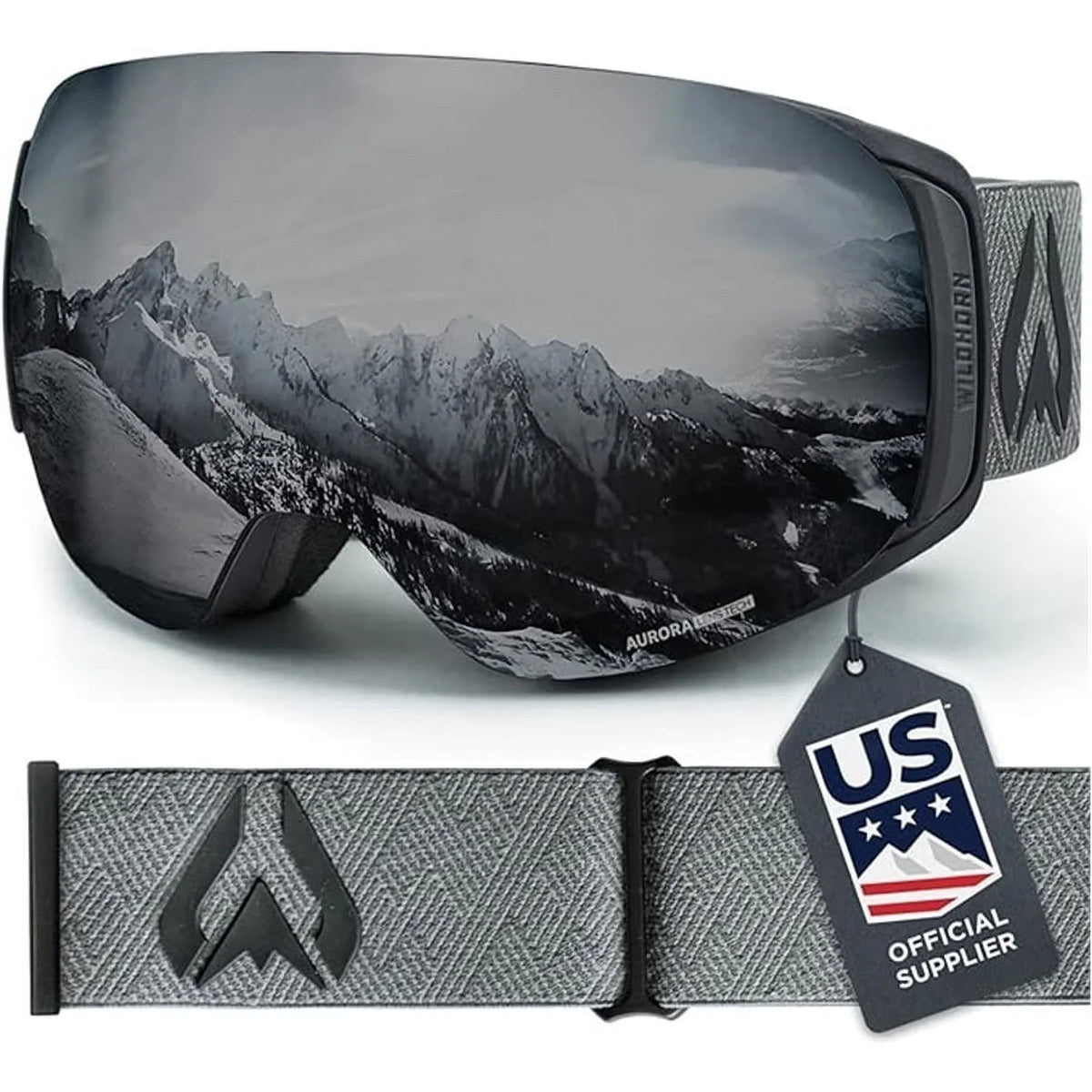 Pre-Owned Wildhorn Roca Ski Goggle, Stealth/Jet Midnight Junior (Used - Like New)