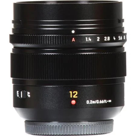 Lumix G Leica DG Summilux 12mm f/1.4 Aspherical Lens for Micro Four Thirds, Midnight