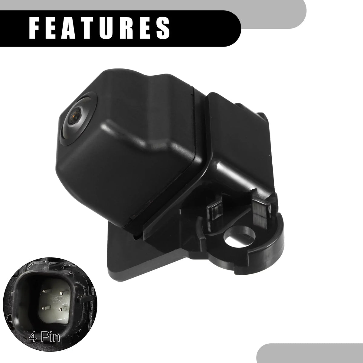 Rear View Back Up Camera No.86790-04010 for Toyota Tacoma 2009-2015 Plastic Charcoal