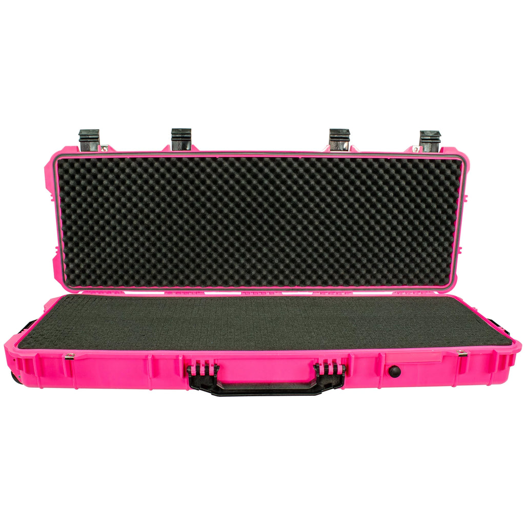 Eylar 44 Inch Roller Rifle Hard Case with Foam Waterproof & Crushproof Pink