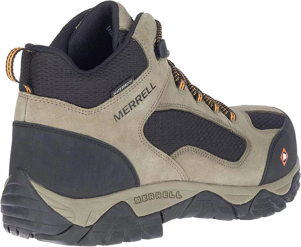 Merrell Men's Moab Onset Waterproof Work Boot Composite Toe Stone 8 1/2 D(M) US