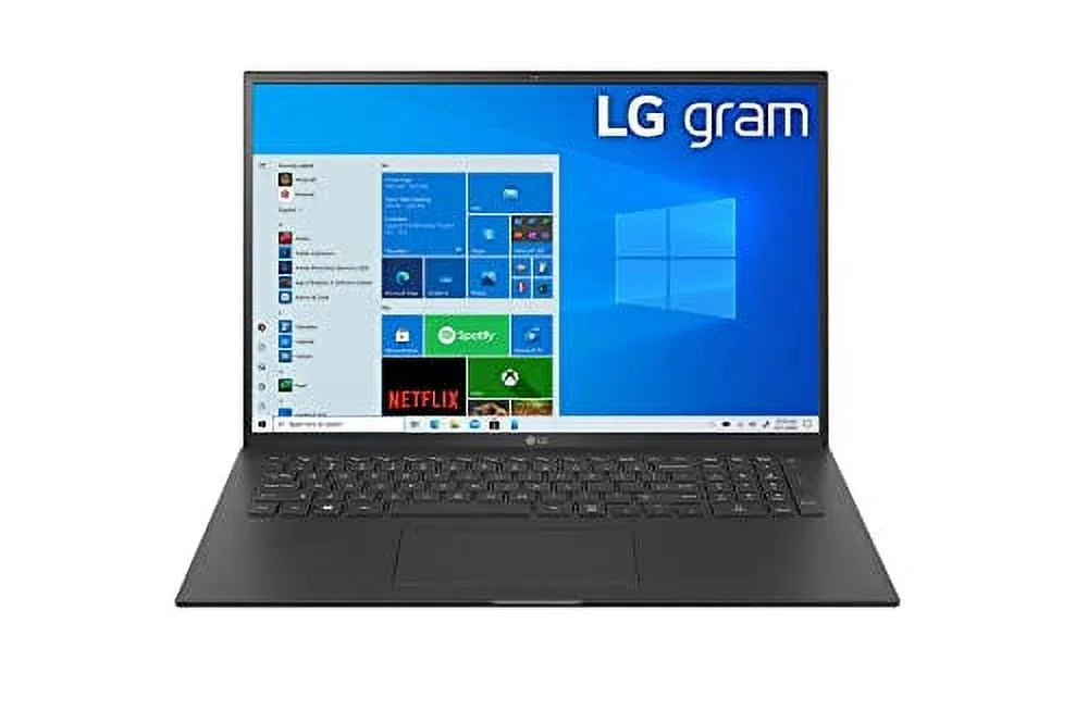 LG 2023 Gram Ultralight Laptop 17" WQXGA IPS Intel Evo 4-Core i7-1195G7 16GB LPDDR4 512GB NVMe SSD Iris Xe Graphics HDMI WiFi AX USB-C Backlit Fingerprint Full Day Battery Windows 10 Pro w/RE USB