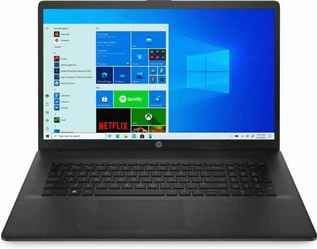 HP 2023 Newest 17.3 FHD IPS Laptop Intel 4-Core i7-1165G7 Intel Iris Xe Graphics 64GB RAM DDR4 2TB NVMe SSD HDMI WiFi AX BT5.0 USB-C Webcam Starry Charcoal Windows 10 Home w/RE Accessories