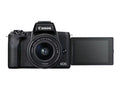Canon EOS M50 Mark II 24.1 Megapixel Mirrorless Camera with Lens, 0.59", 1.77", Dark