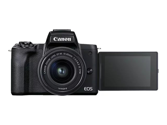 Canon EOS M50 Mark II 24.1 Megapixel Mirrorless Camera with Lens, 0.59", 1.77", Dark