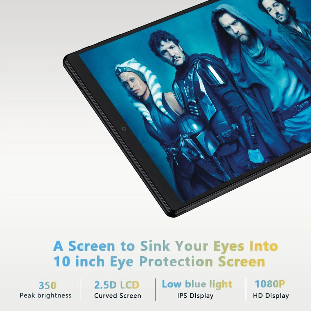 10 Centimeter Tablet Android 11 Tablets with Keyboard, 4GB RAM 64GB ROM 128GB Expand, 5G/2.4G Wi-Fi, HD IPS Display, 6000mAh Tablet PC with Case,Mouse,GMS Charcoal