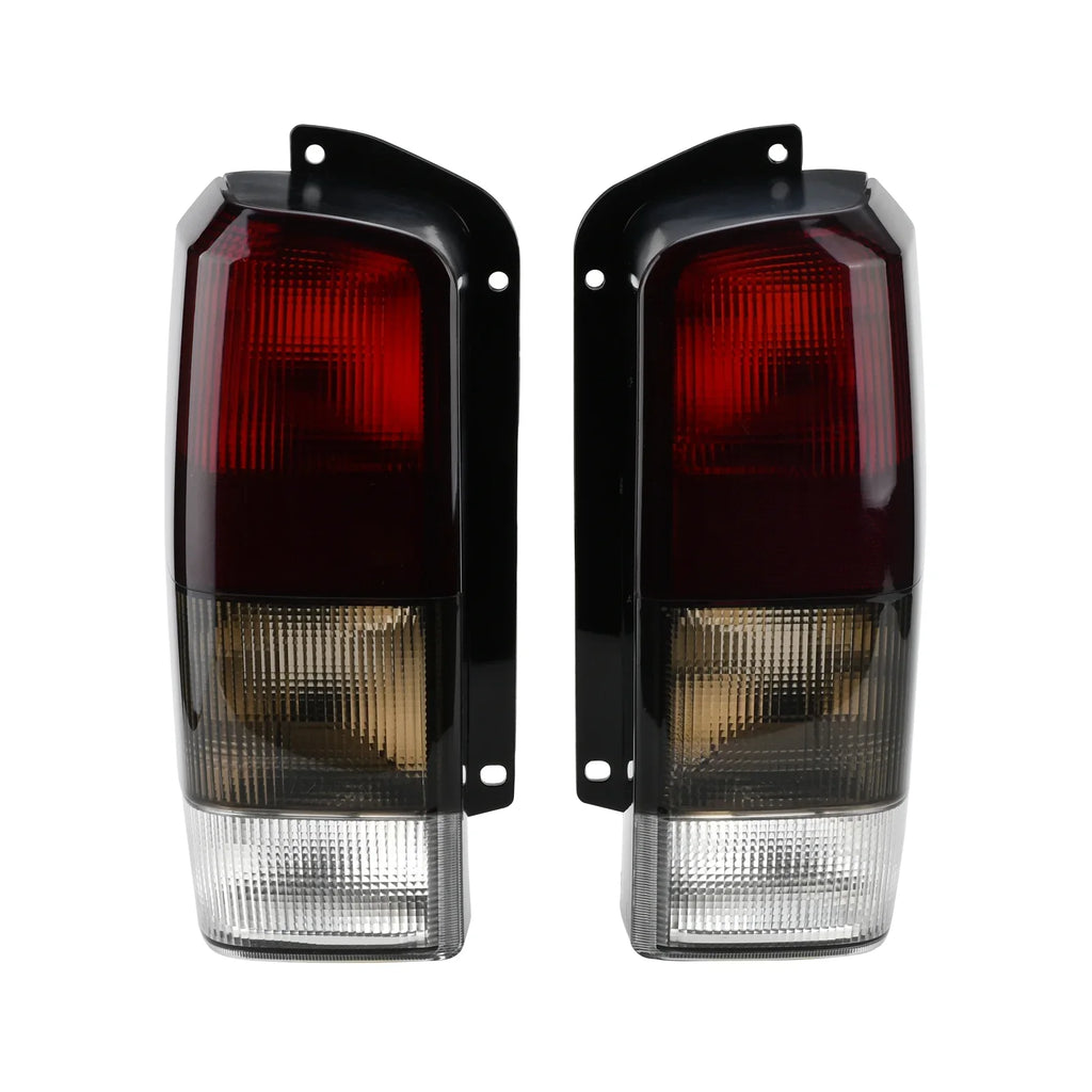 Fits for Jeep 97-01 XJ Tail Lights Midnight Smoke Lens Rear Tail Lamps Set(Left + Right)Compatible with 1997-2001 Cherokee XJ
