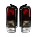 Fits for Jeep 97-01 XJ Tail Lights Midnight Smoke Lens Rear Tail Lamps Set(Left + Right)Compatible with 1997-2001 Cherokee XJ