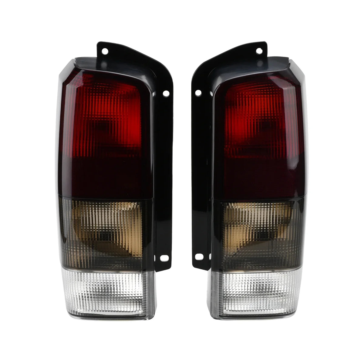 Fits for Jeep 97-01 XJ Tail Lights Midnight Smoke Lens Rear Tail Lamps Set(Left + Right)Compatible with 1997-2001 Cherokee XJ