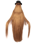 HPO Adult Unisex Cousin Itt Addams Family Dapper Creature Monster Halloween Costume, Synthetic Fiber, Brown