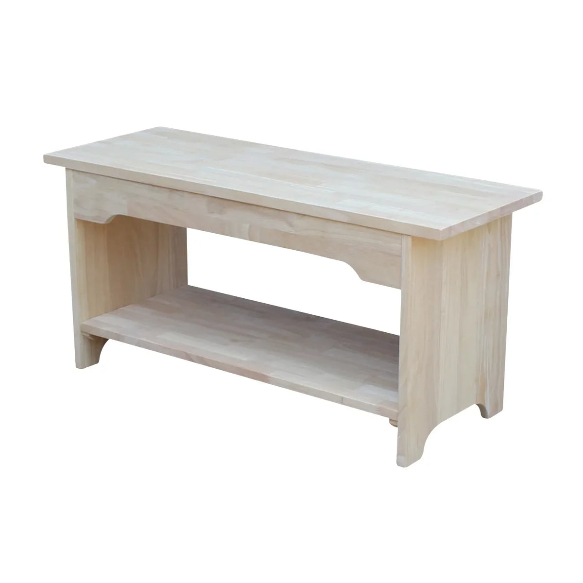 International Concepts Solid Wood Indoor Brookstone Bench - 36" Long, Unfinished