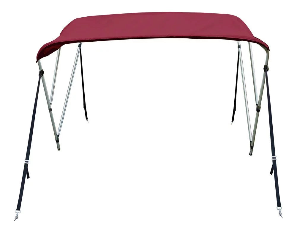 New 4 Seasons Brand Boat Bimini Top Cover 3 Bow 54”H x 79”-84” W Burgundy