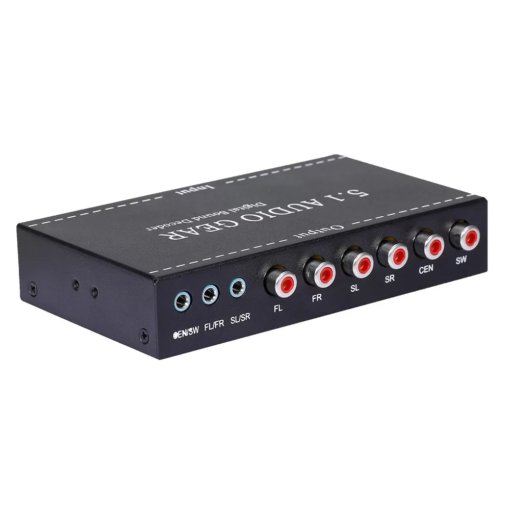 moobody NK-A6L 5.1 Audio Gear Digital Sound Decoder Audio Converter 3.5mm Audio Output Replacement for Dolby Digital AC-3 Plug