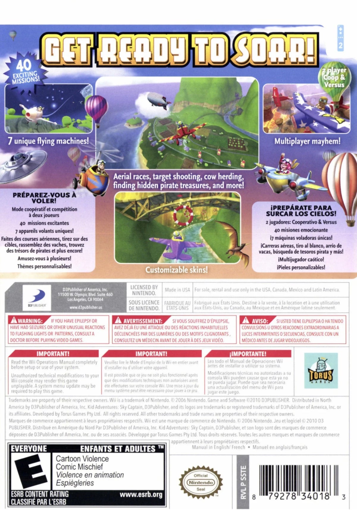 Kid Adventures Sky Captain - Wii