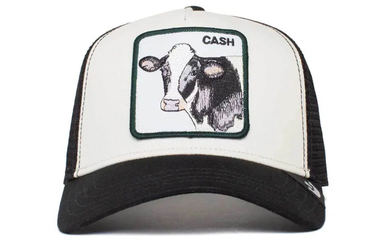 Goorin Bros The Cash Cow 101-0383-WHI Animal Farm Trucker Cap, One Size