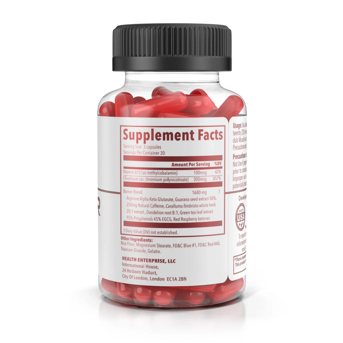 Fat Burner | Intense Weight Loss | Natural Energy and Metabolism Boost | 90 count