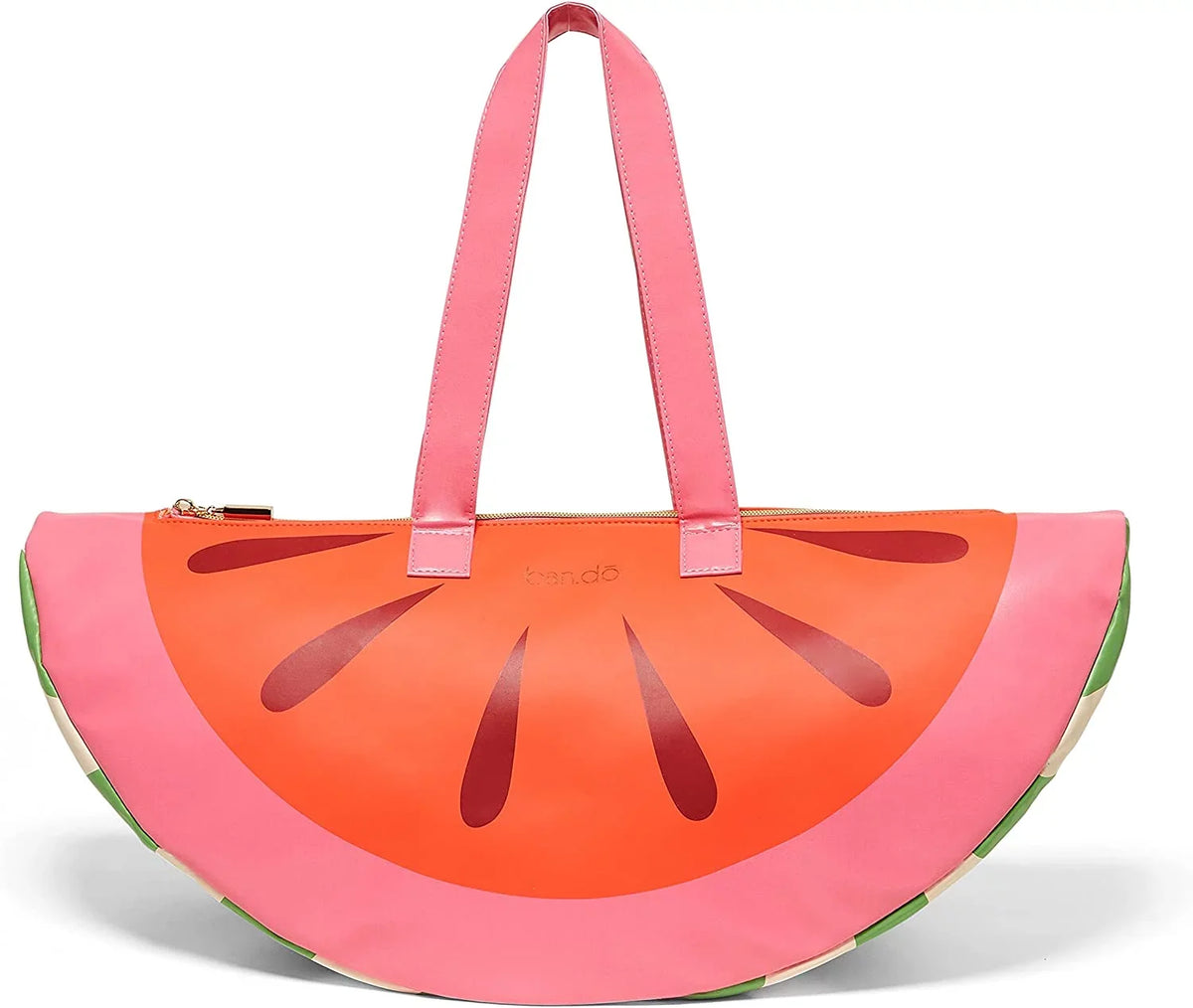 ban.do Super Chill Cooler Bag, Insulated Bag with Shoulder Straps, Soft Sided Cooler, Cute Portable Cooler for Picnics or Beach Days, Watermelon 2.0
