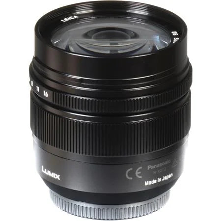 Lumix G Leica DG Summilux 12mm f/1.4 Aspherical Lens for Micro Four Thirds, Midnight
