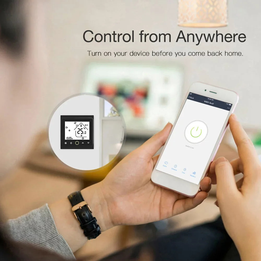 GoolRC Thermostat,5a Compatible With Compatible With / Water / Temperature App / -- Temperature Wi-fi Smart Temperature Boiler Smart Water