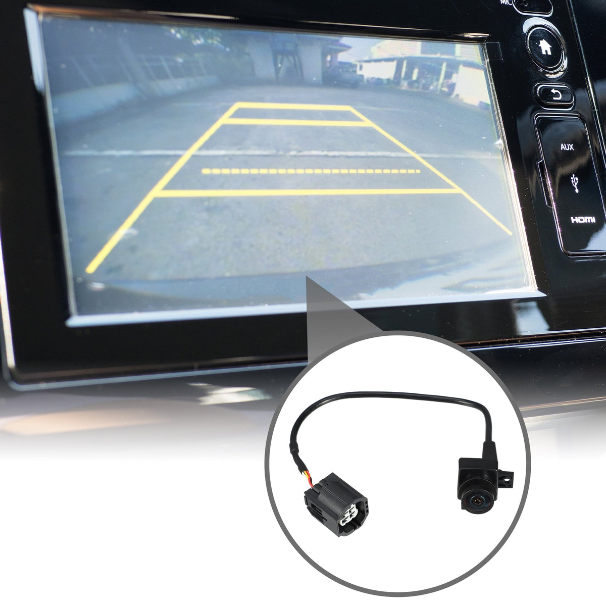 Car Rear View Back Up Camera No.56054041AD for Ram 1500 2500 3500 2010 Plastic Dark