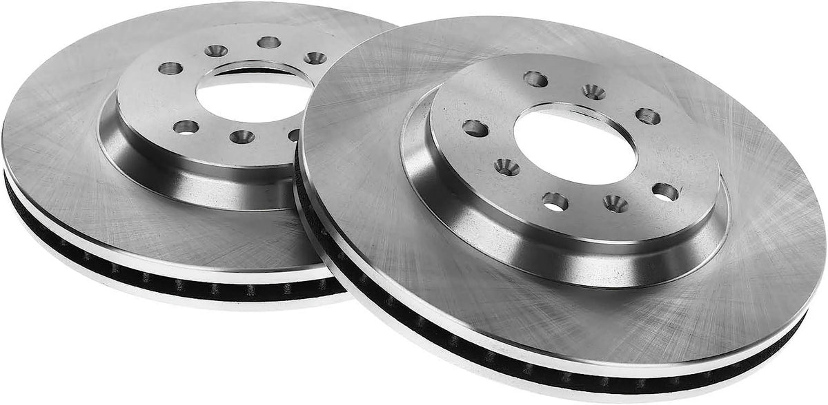 A-Premium Front Disc Brake Rotors Set Compatible with Chevrolet Impala 2006-2013 Impala Limited 2014-2016 Monte Carlo 2006-2007 Buick Lucerne