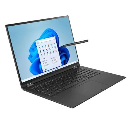 gram 16" WQXGA 2-In-1 Touchscreen Notebook Computer, Intel Evo Core i7-1260P 2.1GHz, 16GB RAM, 2TB SSD, Windows 11 Home, Obsidian Dark