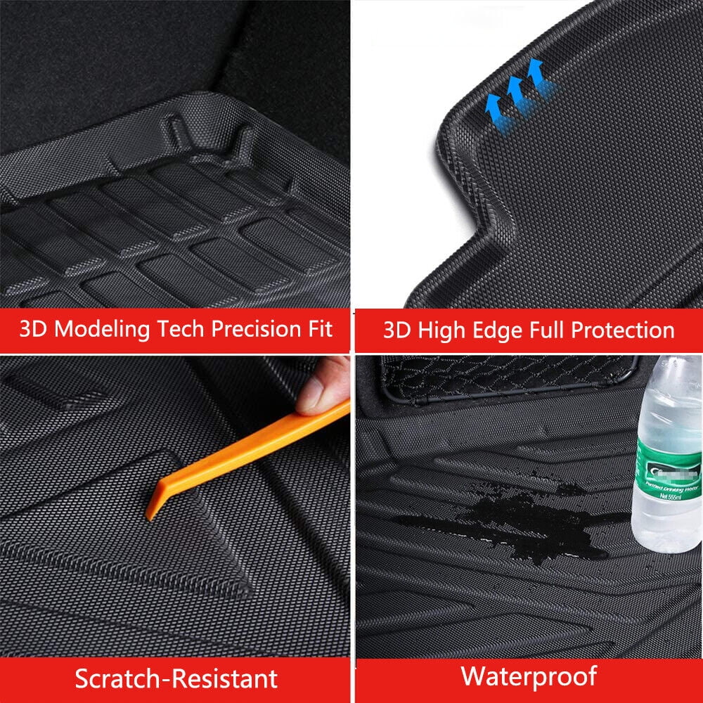 Trunk Liner TPO Cargo Mats for 2014-2018 Subaru Forester Reliable Protection