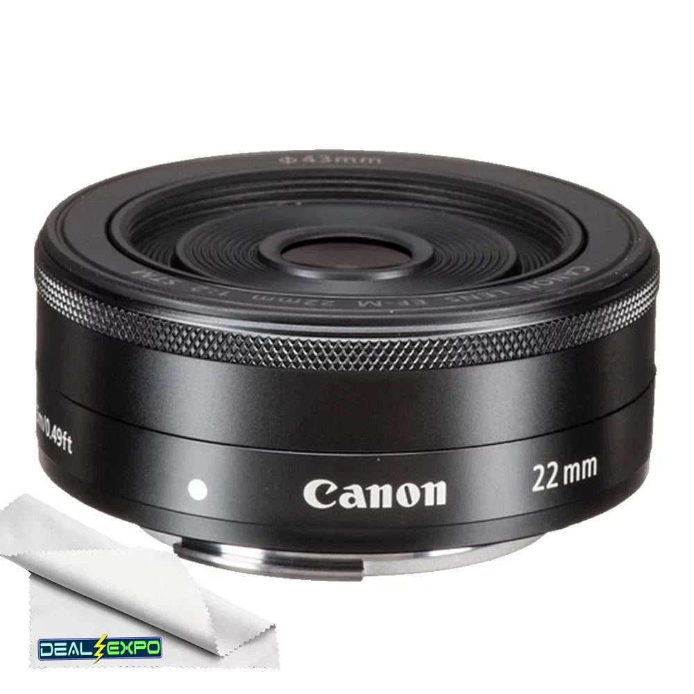 Canon EF-M 22mm f/2 STM Lens in Midnight Compatible with Canon Mirrorless Cameras: Canon EOS M10, M100, M200, M3, M5, M50, M50 Mark II, M6, M6 Mark II & More