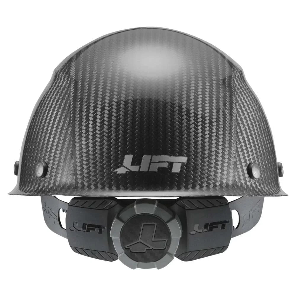 Lift Safety Hard Hat Dax Gloss Onyx Carbon Fiber Cap Style