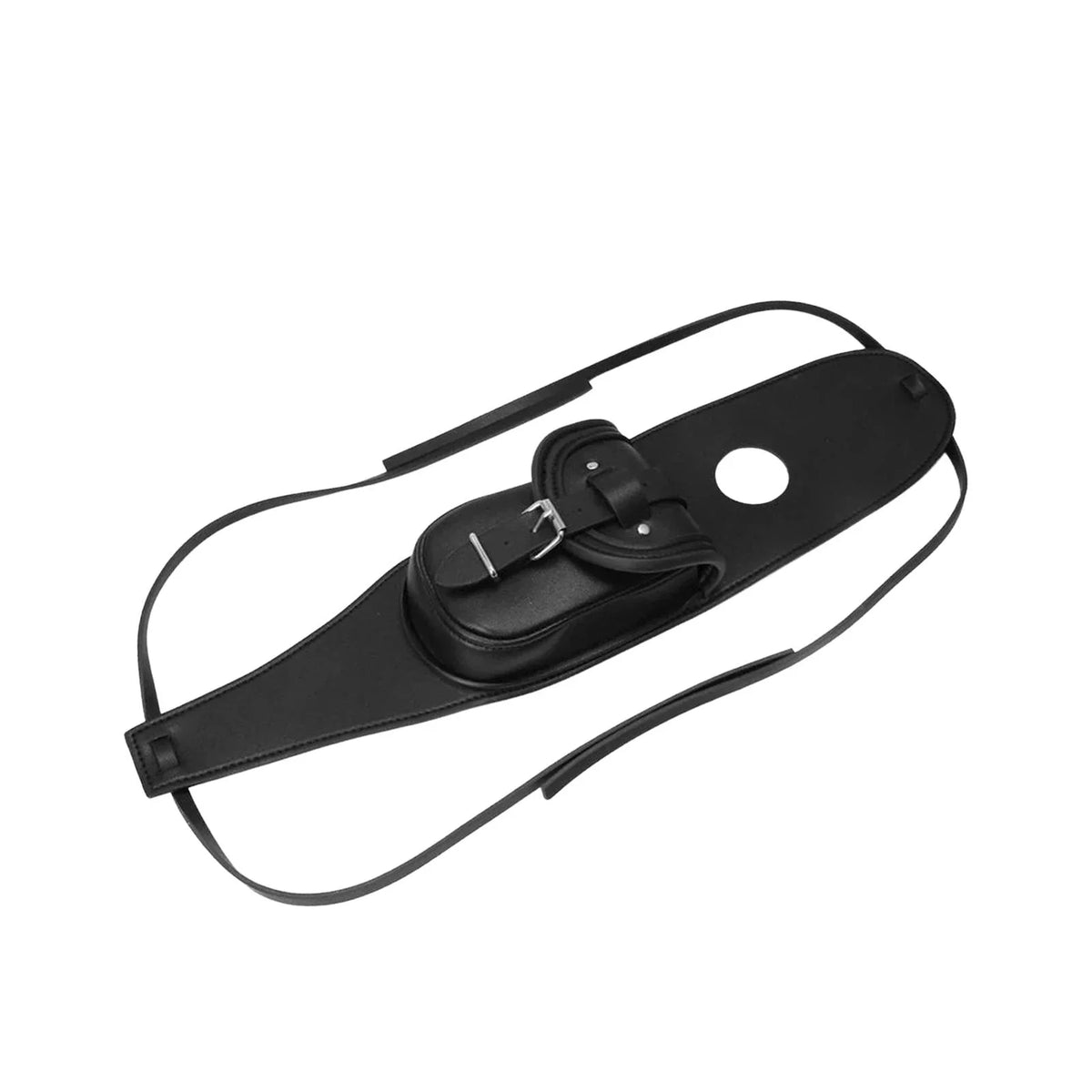 Fuel Tank Cover Bag Panel Cover Bag, Easy to Install Onyx Small and Portable Accessory Retro PU Leather Console Center Pouch Tool Bag