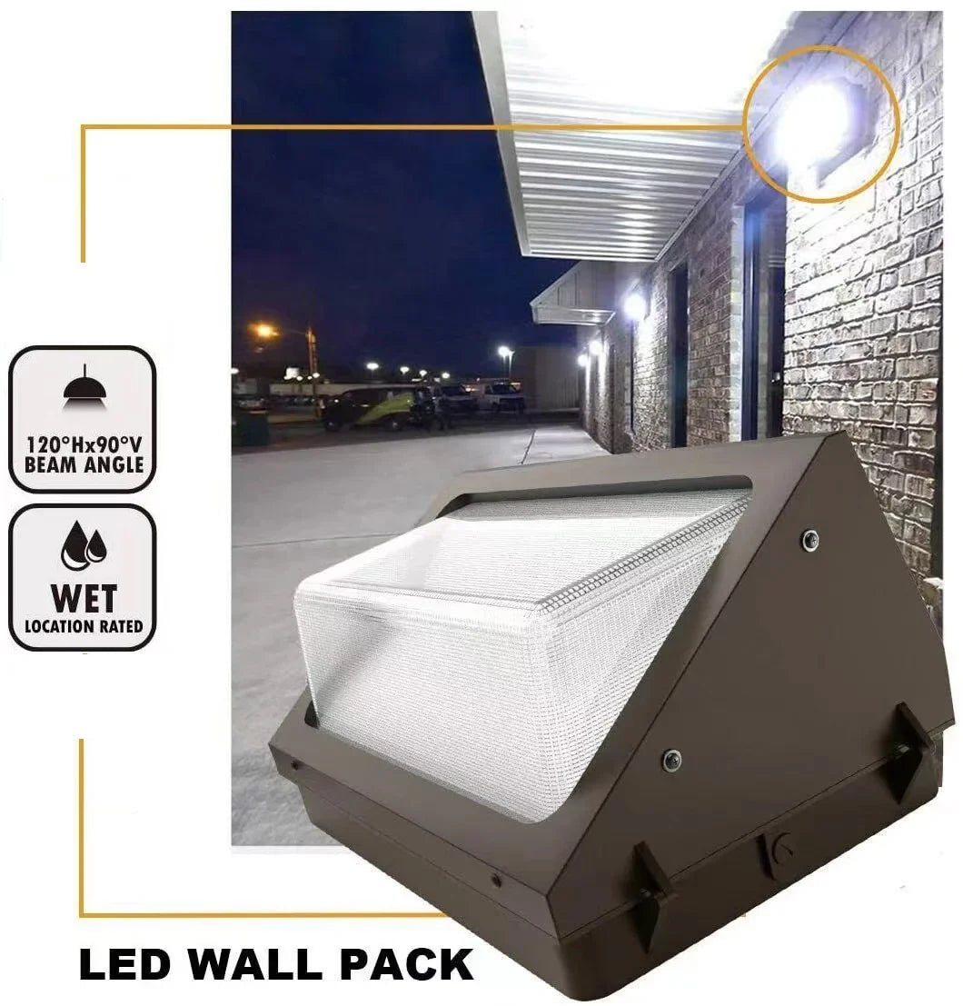 Antec 40W Outdoor LED Wall Pack Light, 5000 Lumens, 5000K, 100-277VAC, UL/DLC , IP65 Weather Resistant,